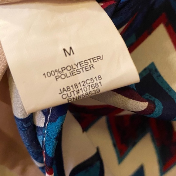 Double Lined Business Casual Striped Dress - Picture 2 of 6